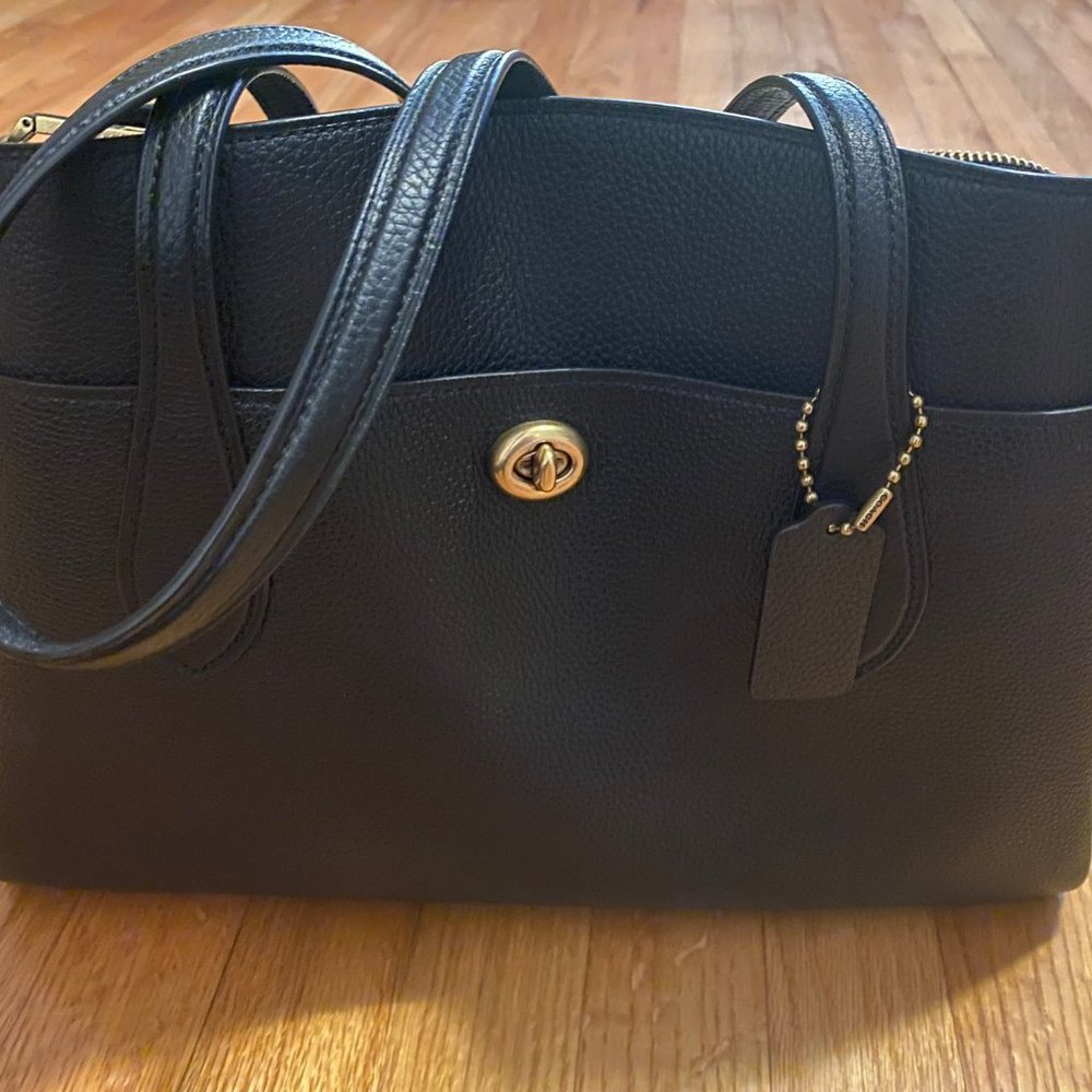 Coach Suede and Leather Satchel